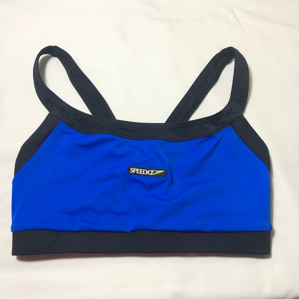 SPEEDO.‎ Blue/Black Women’s Sport Bras Sz 10
